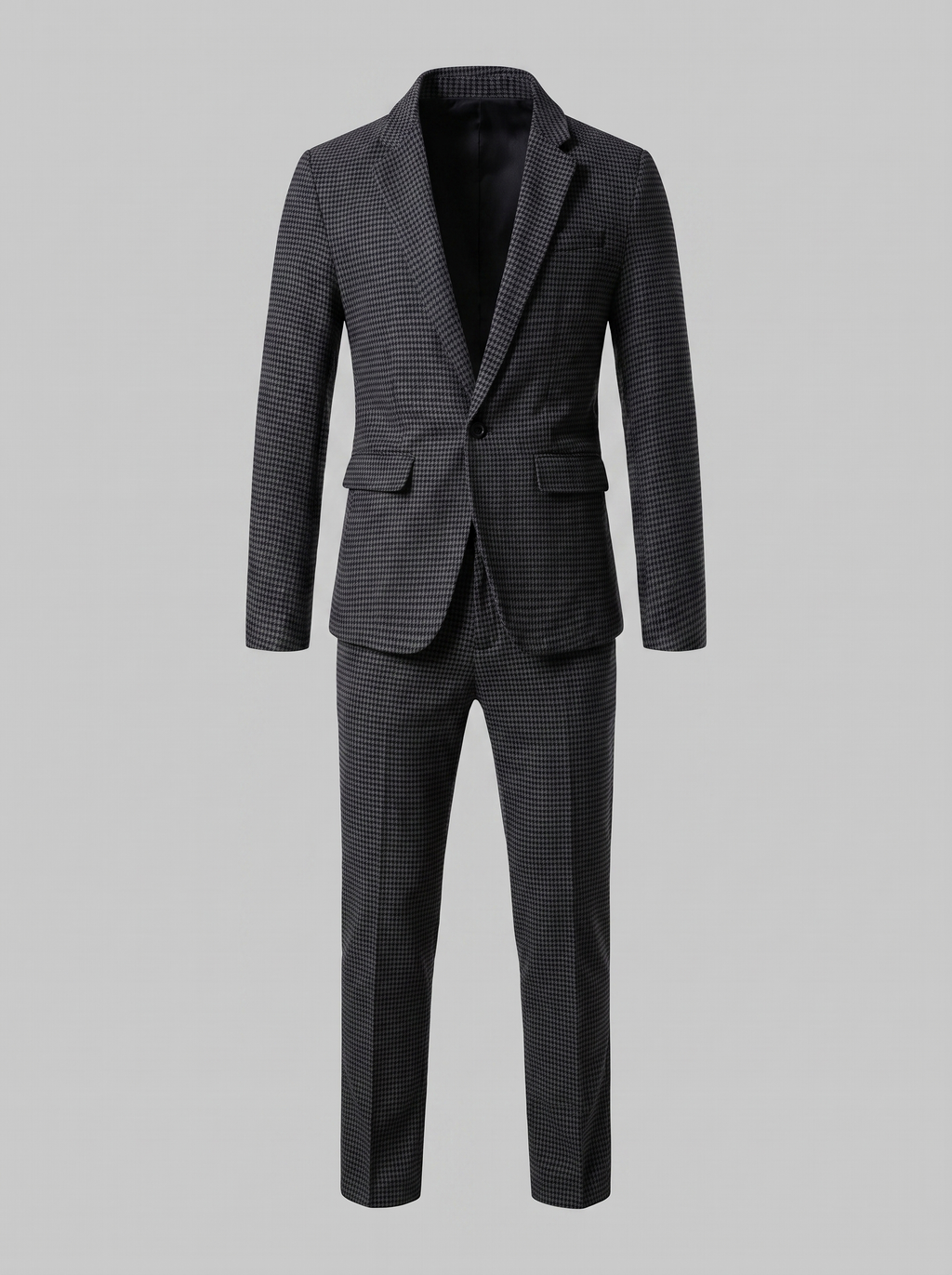 Men's tailored checked suit