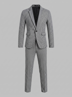 Men's tailored checked suit