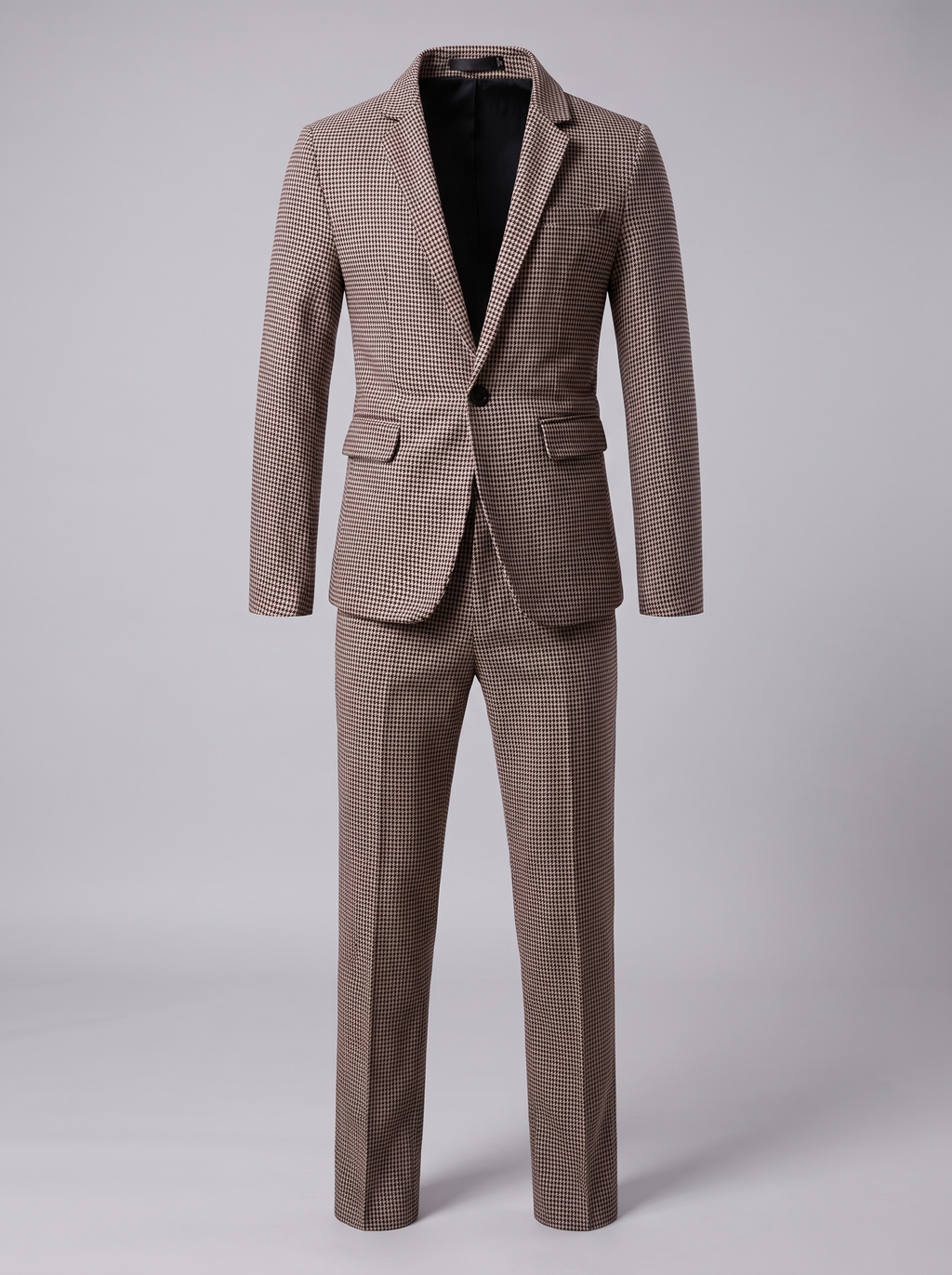 Men's tailored checked suit