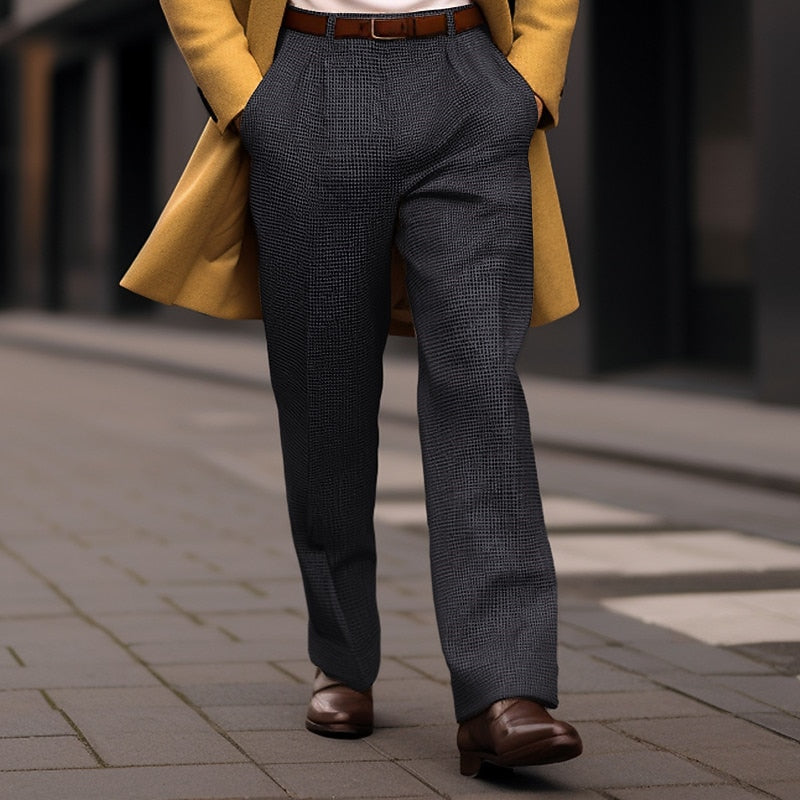 Men's Tailored Straight-Leg Trousers – view 3