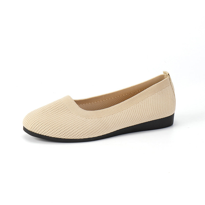 Women's knit slip-on ballet flats