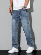 Men's Casual Straight-Leg Jeans