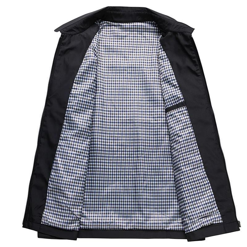 Lightweight water-repellent jacket side view