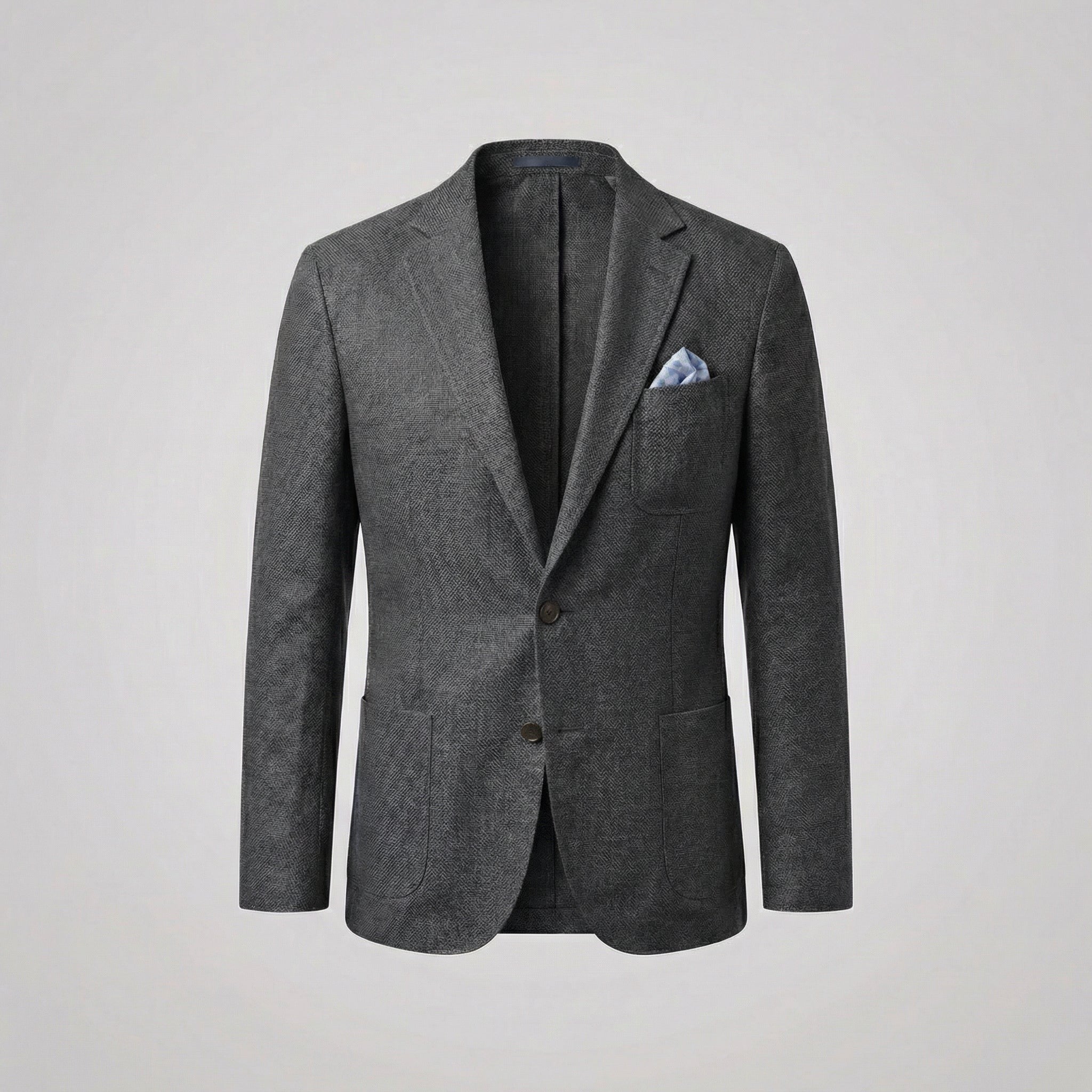 Dark grey men's linen blazer