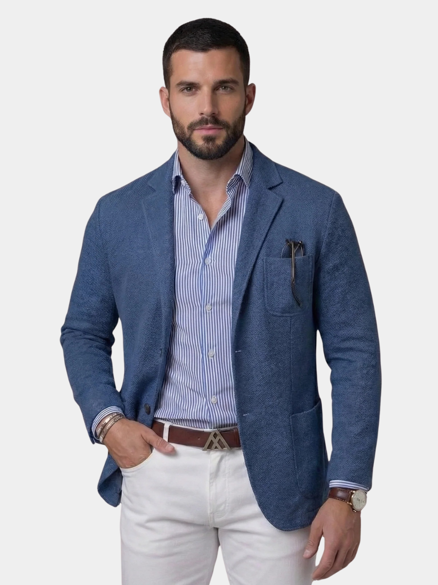 Men's linen blazer by Saint Rowe