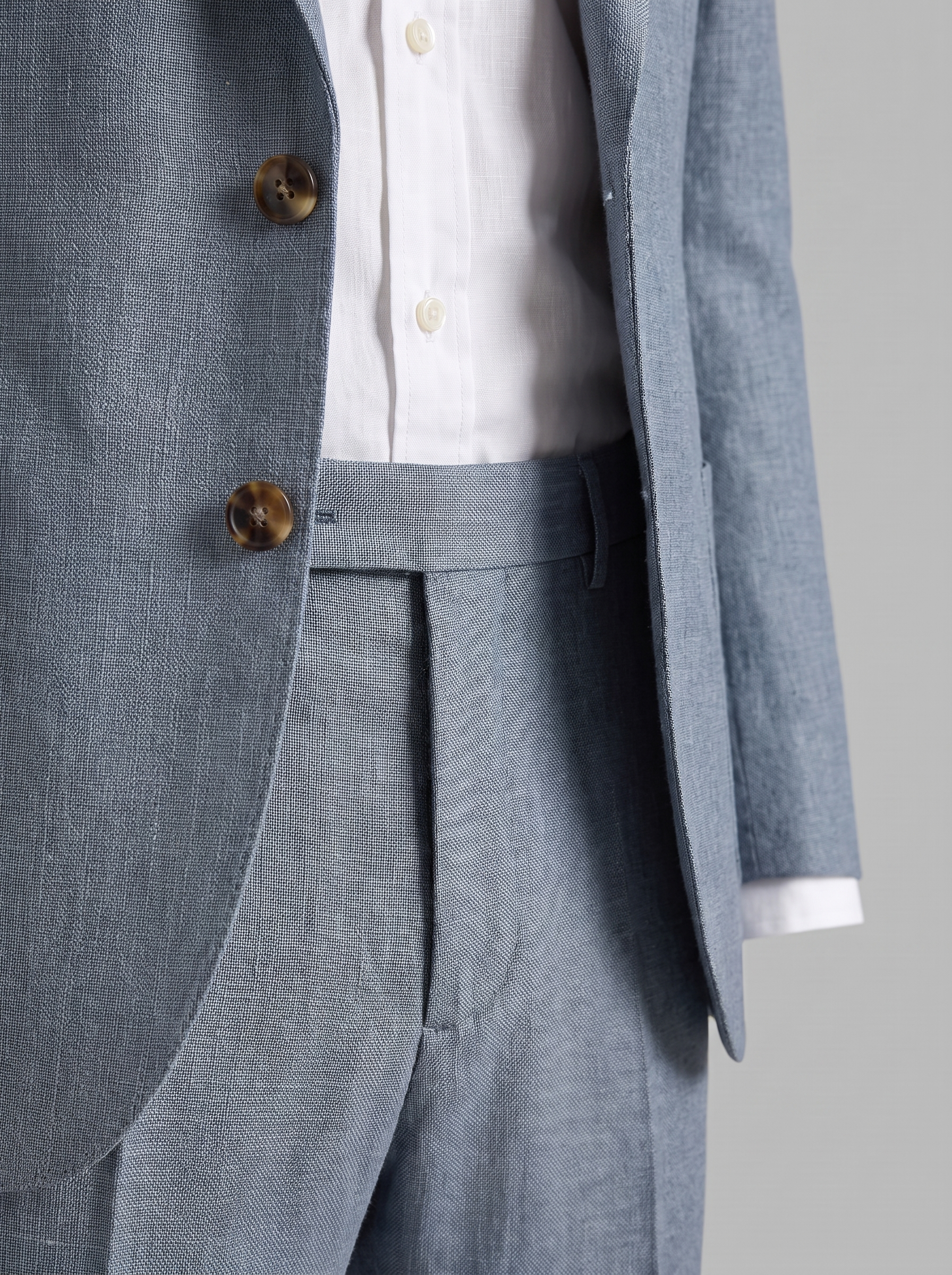 Men's linen wedding suit slim fit