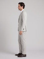 Men's linen wedding suit slim fit