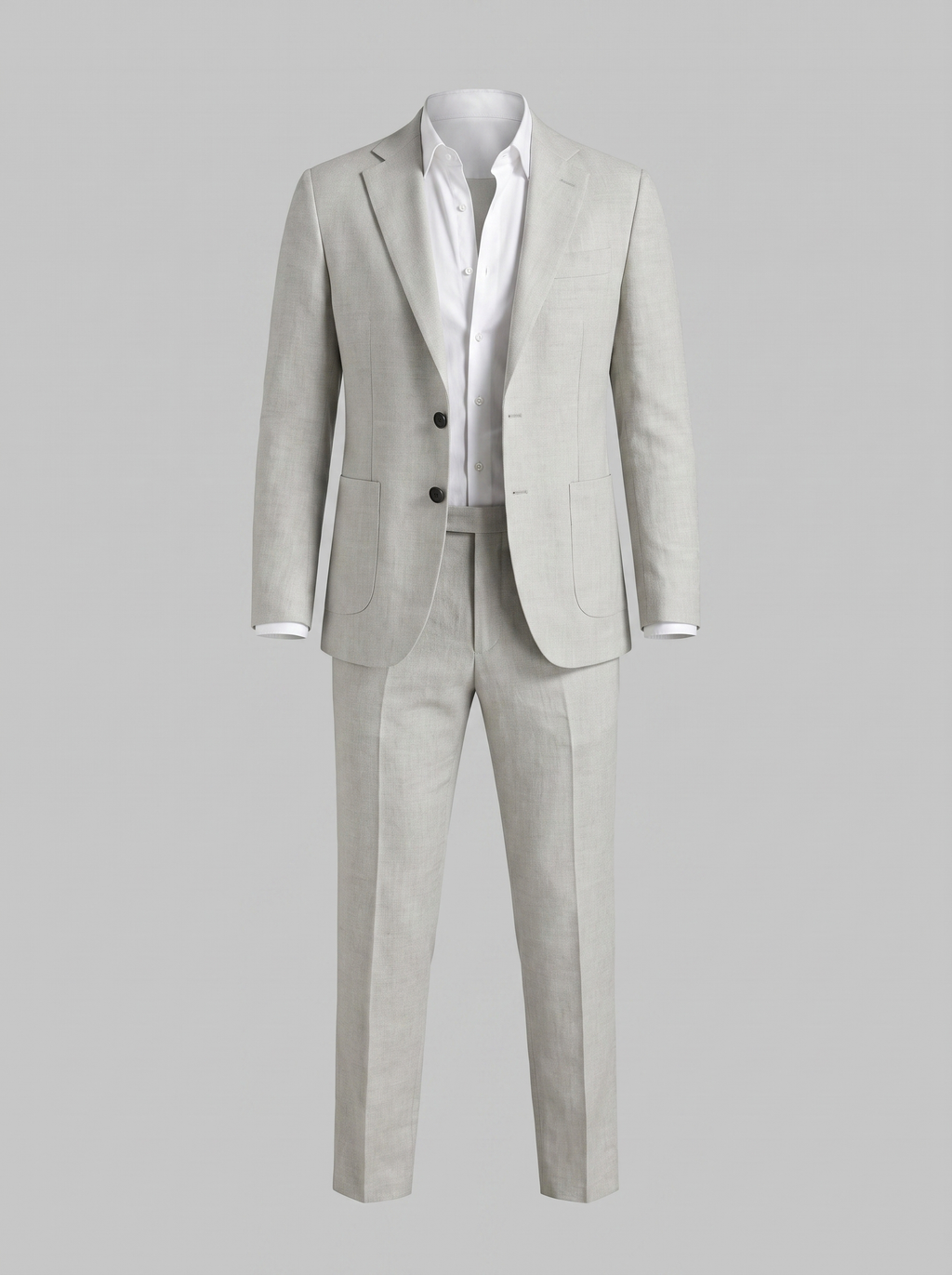 Men's linen wedding suit slim fit