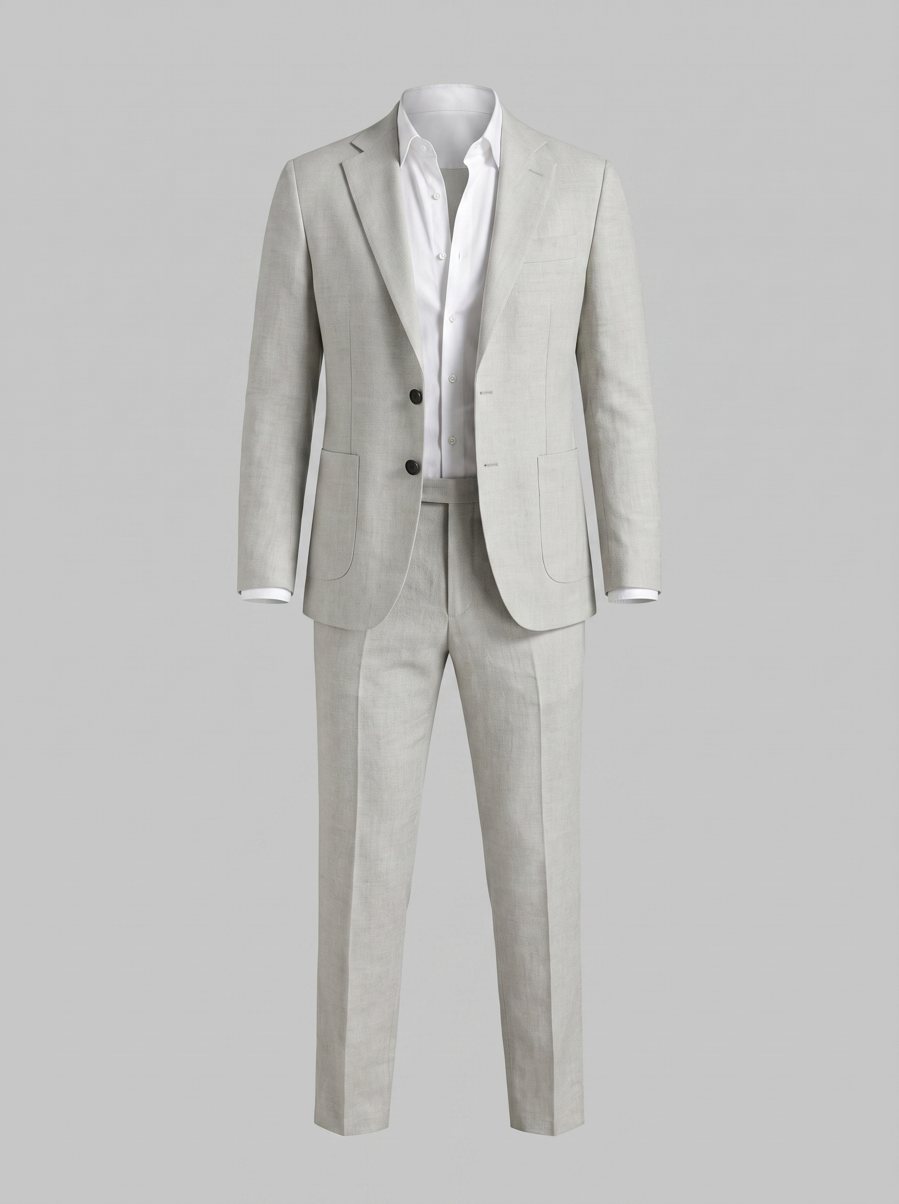 Men's linen wedding suit slim fit