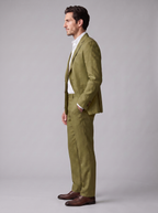 Men's linen wedding suit slim fit