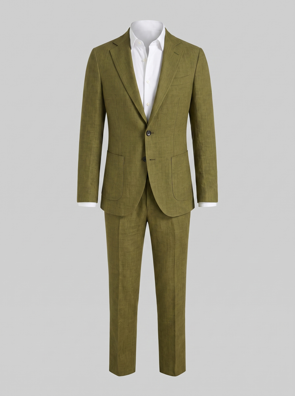 Men's linen wedding suit slim fit