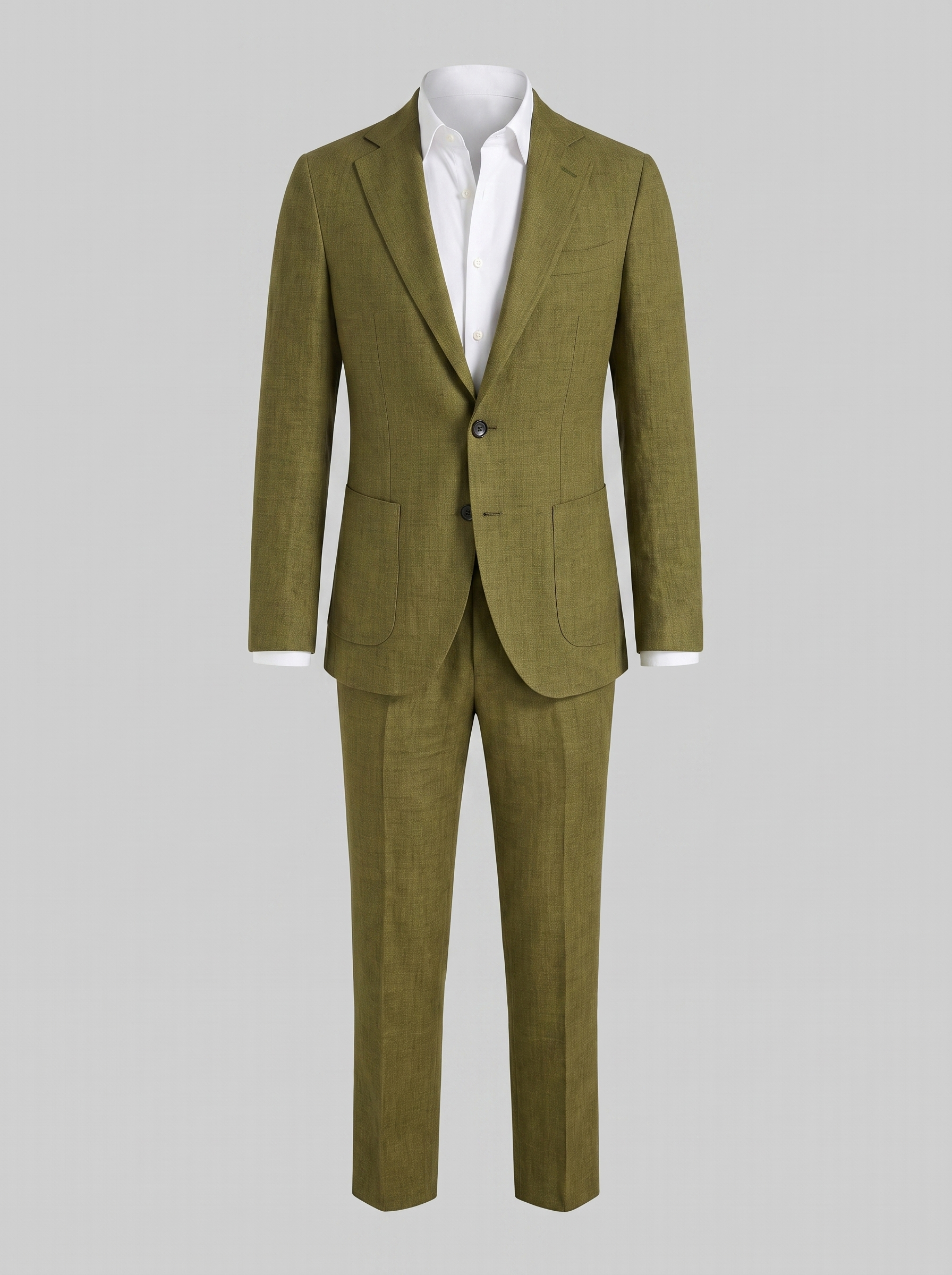 Men's linen wedding suit slim fit