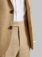 Men's linen wedding suit slim fit