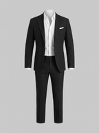 Men's linen wedding suit slim fit