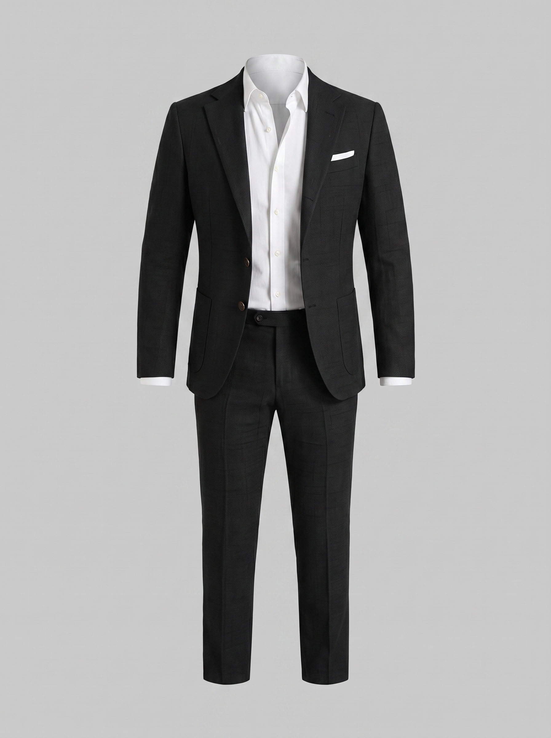 Men's linen wedding suit slim fit