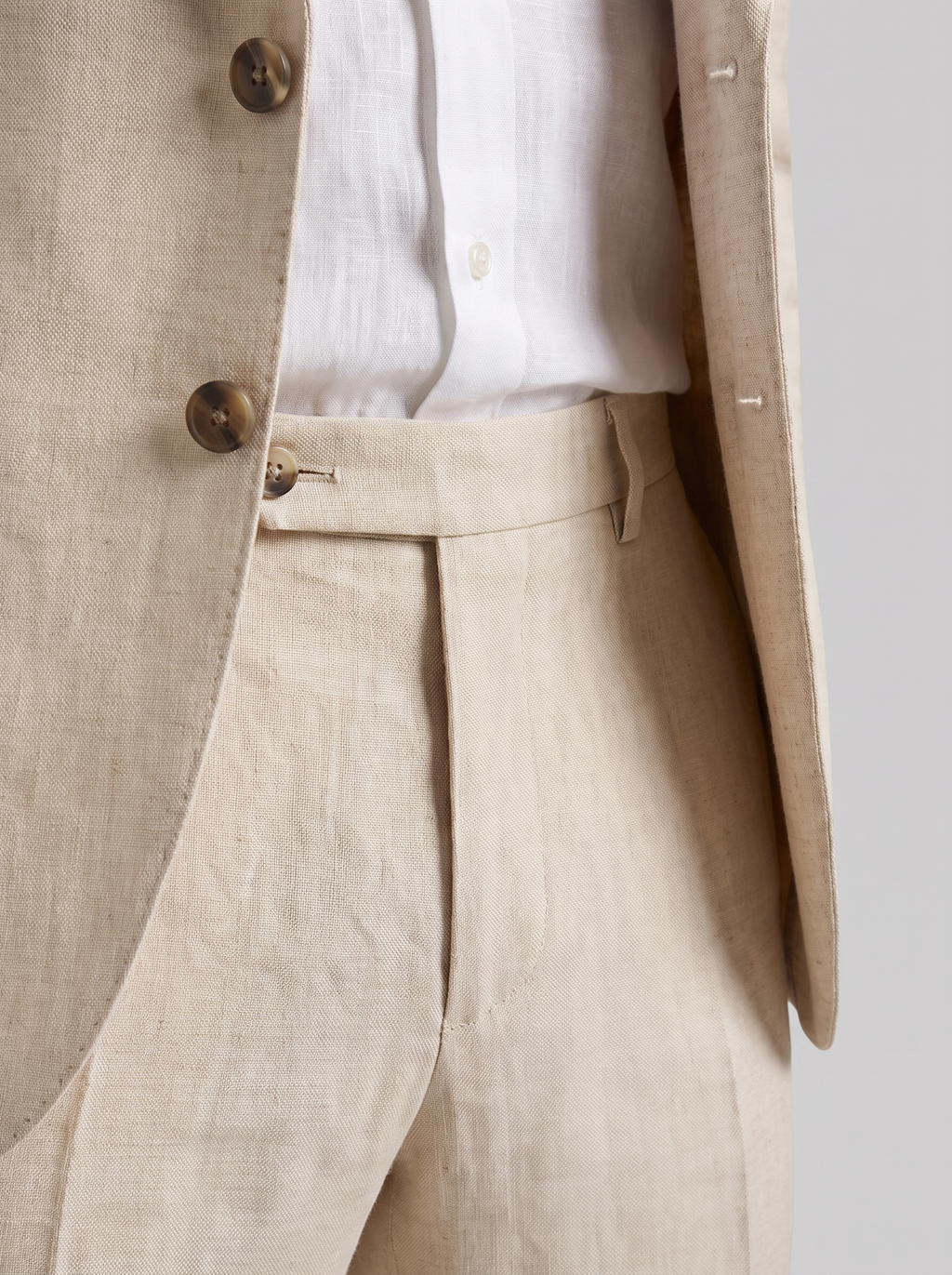 Men's linen wedding suit slim fit