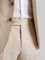 Men's linen wedding suit slim fit