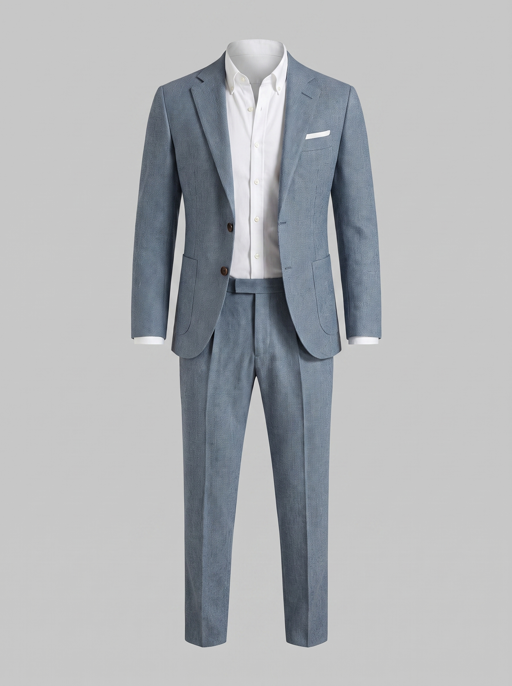 Men's linen wedding suit slim fit