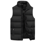 Quilted gilet showing quilting detail and zipped side pocket