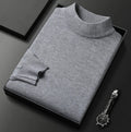 Men's Turtleneck Sweater in Grey