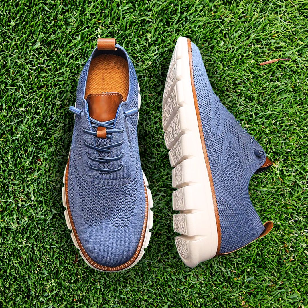 Men's orthopedic walking sneakers arch support detail