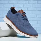 Men's orthopedic walking sneakers cushioned insole detail