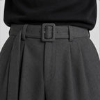 Men's Straight-Leg Pleated Trousers, Tailored Drape