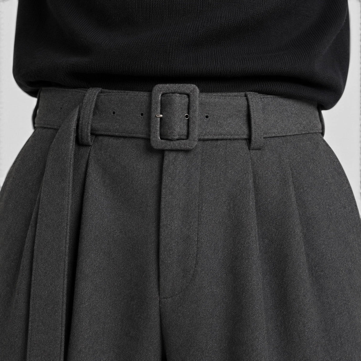 Men's Straight-Leg Pleated Trousers, Tailored Drape