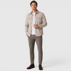 Men's Slim-Fit Brushed Cotton-Look Overshirt