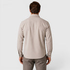 Men's Slim-Fit Brushed Cotton-Look Overshirt