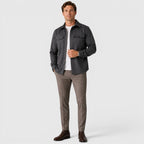Men's Slim-Fit Brushed Cotton-Look Overshirt