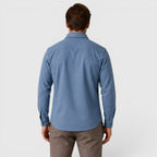 Men's Slim-Fit Brushed Cotton-Look Overshirt