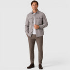 Men's Slim-Fit Brushed Cotton-Look Overshirt