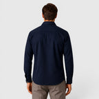 Men's Slim-Fit Brushed Cotton-Look Overshirt