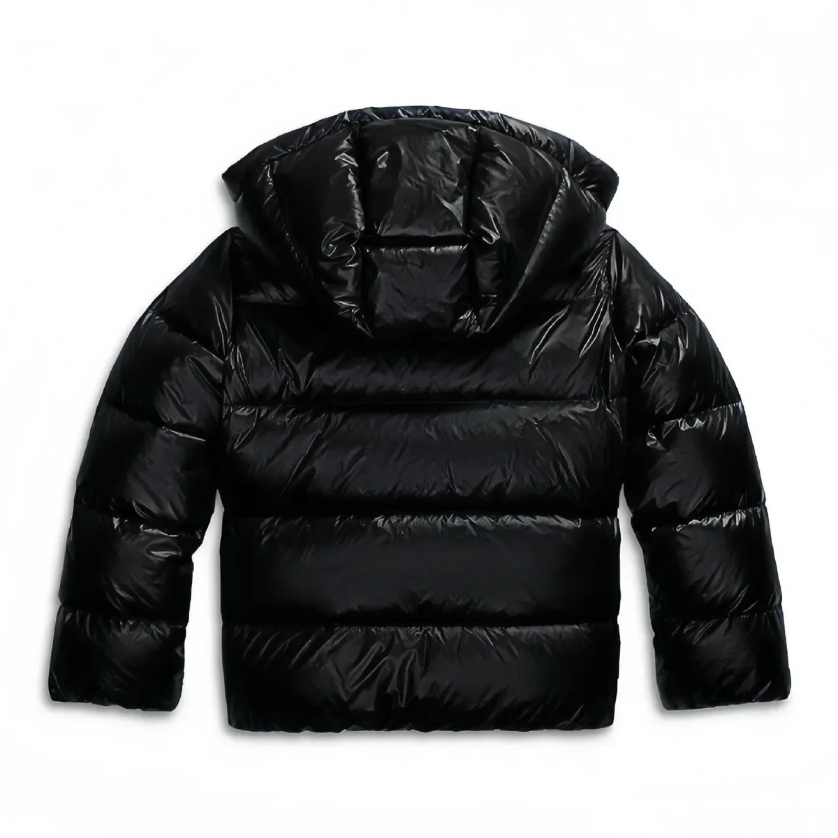 Quilted hooded puffer jacket with side pockets