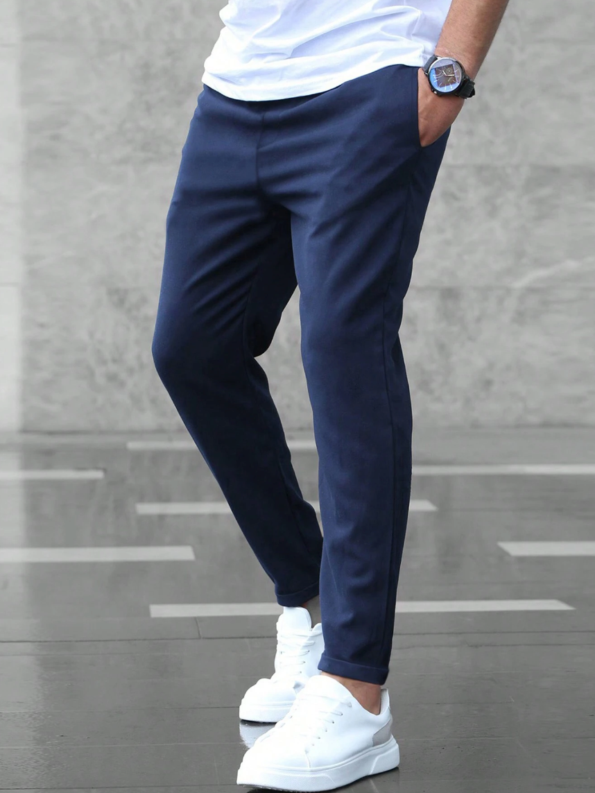 Stretch Comfort Trousers Navy