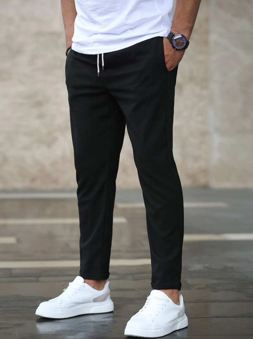 Stretch Comfort Trousers Black