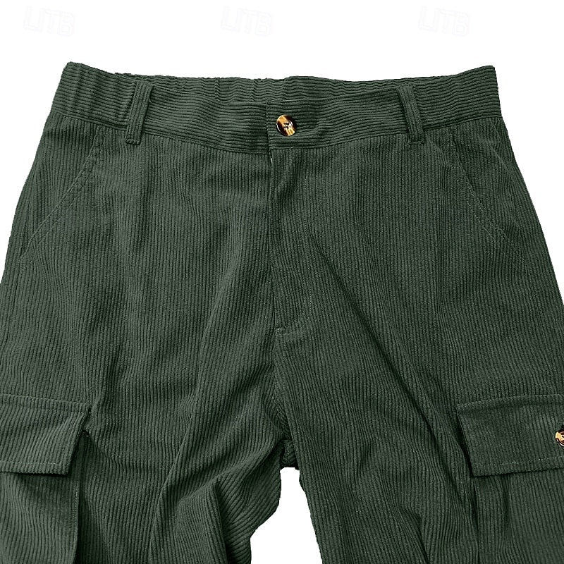Men's Relaxed Straight-Leg Cargo Trousers – view 5