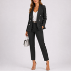 Tailored blazer and trousers suit set, alternate colour