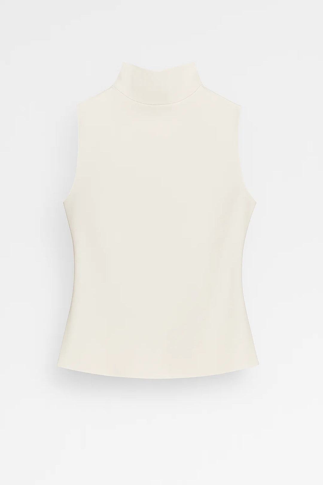 sleeveless-fitted-turtleneck-top-brown-white