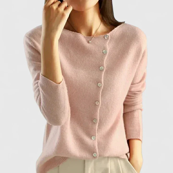 Women's button-down cardigan in pink