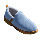Women's cushioned fleece-lined slippers, pair