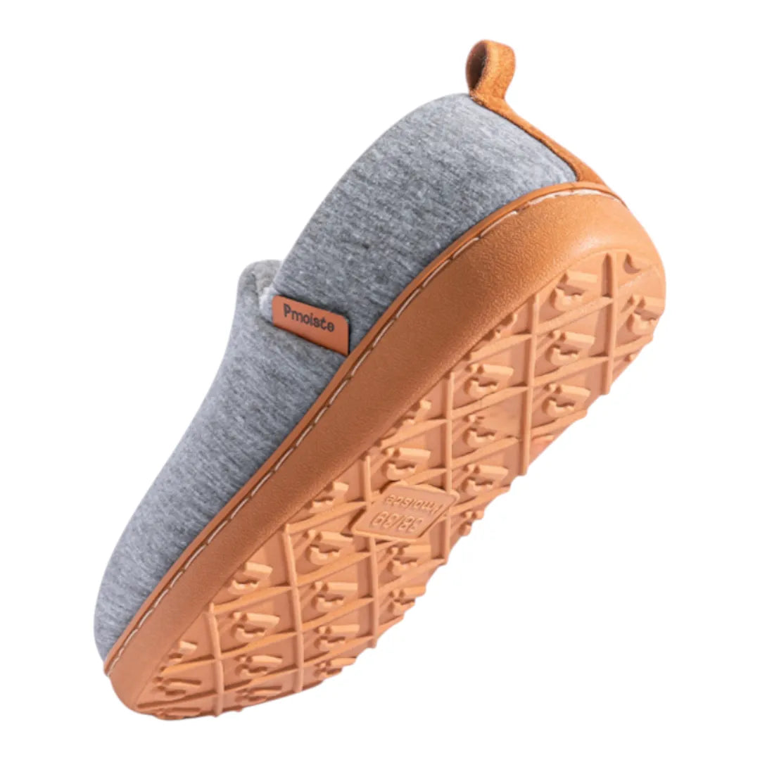 Women's fleece-lined slipper, angled view