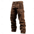 Men's Relaxed Cargo Trousers, Patchwork Detail